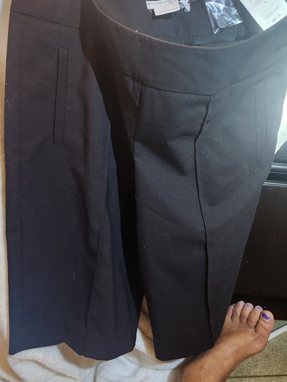 To the Max Black Wide-Leg Tailored Women's Shorts